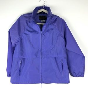 Eddie Bauer Packable Purple Rain JackeT Size Small